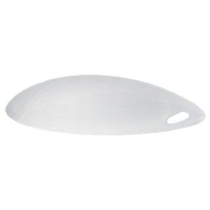 White Porcelain Steelite Platter, Asymmetrical "Architectural" Line $150 Ret